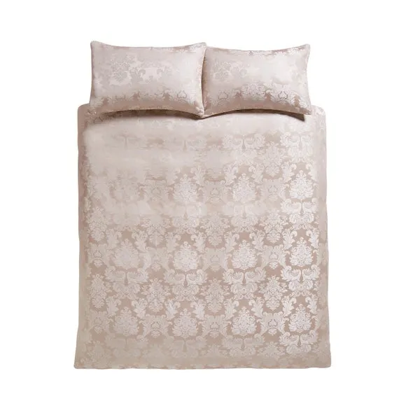 Catherine Lansfield Damask Jacquard Duvet Cover and Pillowcase Set 4