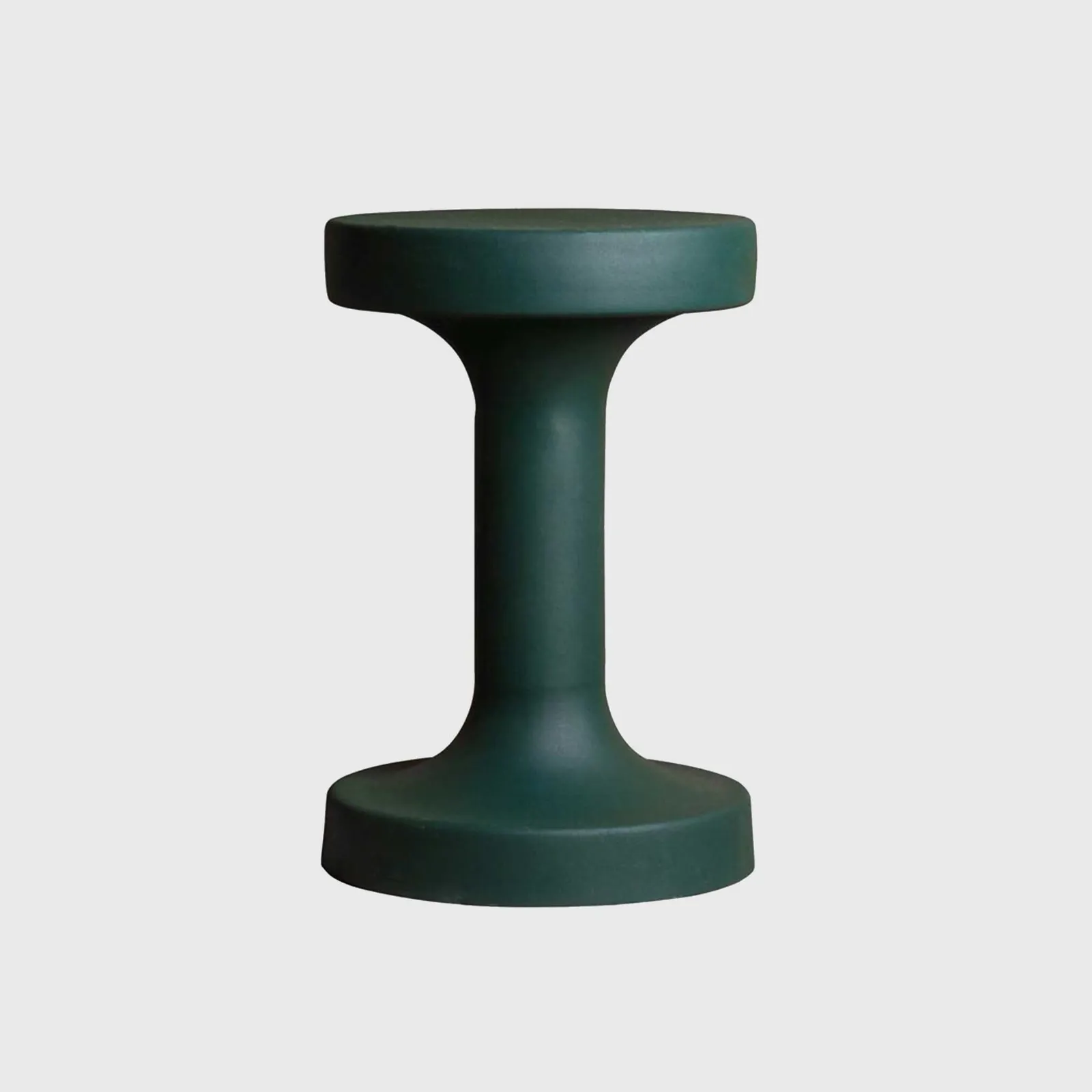 Pine Side Table, Round, Green Metal | Barker & Stonehouse