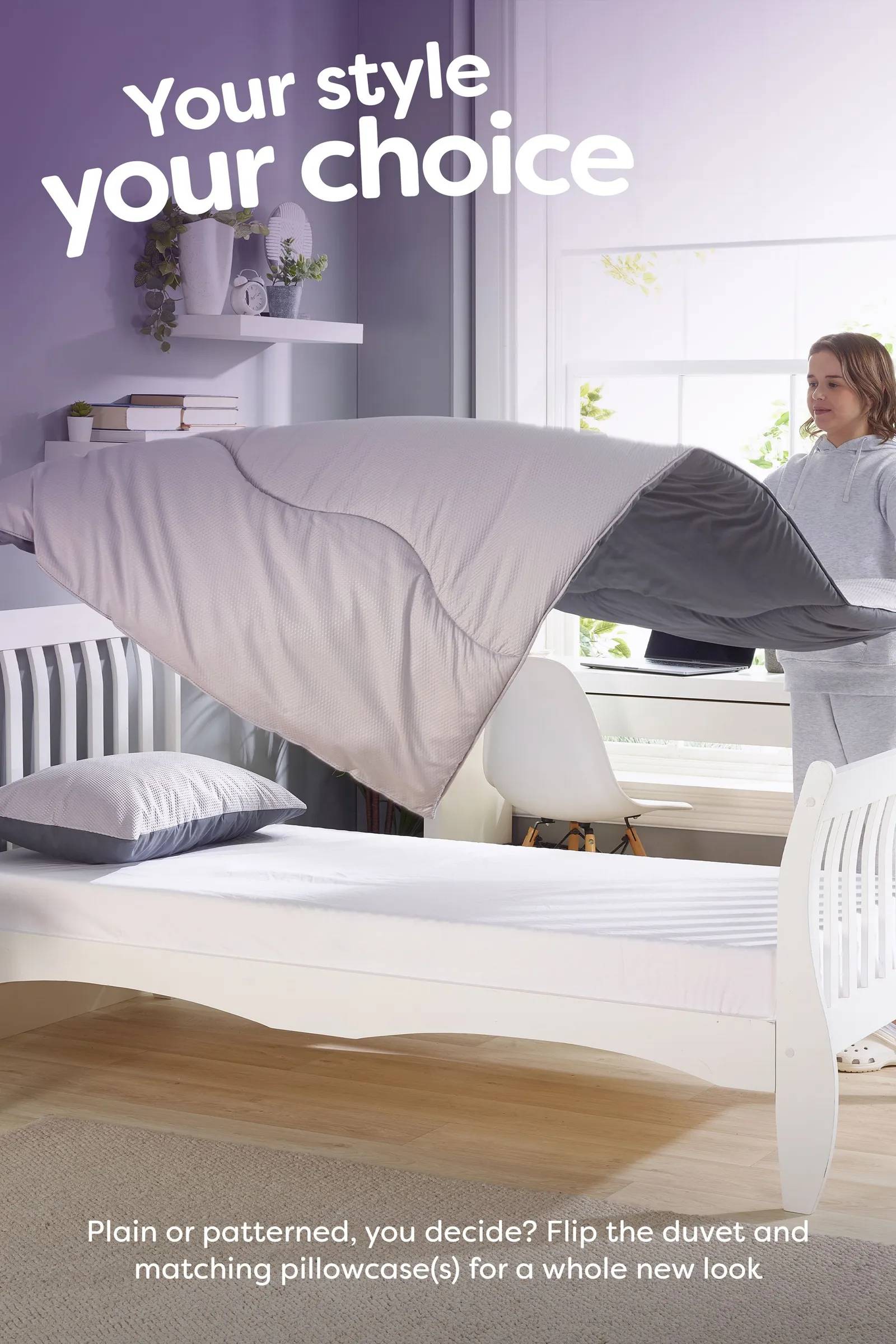 Slumberdown Coverless Comfort Printed Embossed Waffle 10.5 Tog Duvet 3