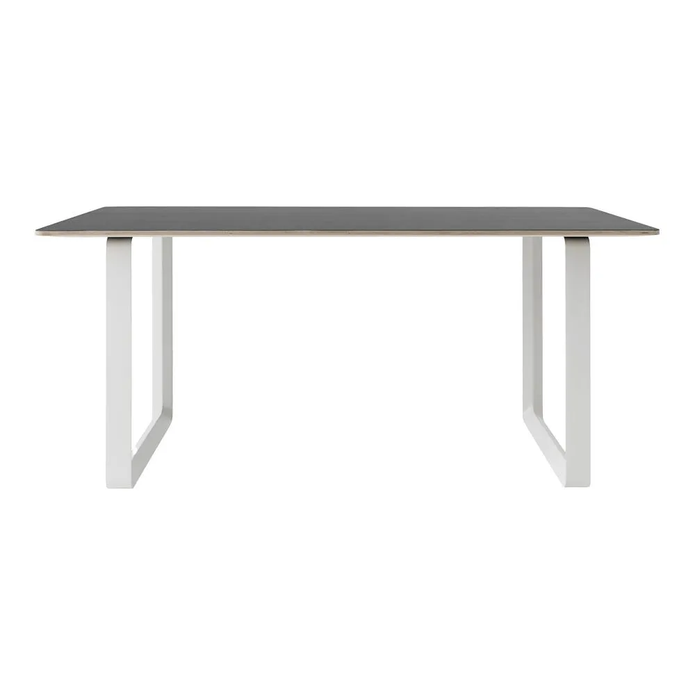 Muuto 70/70 Table 170 x 85cm in Black with White Legs 2