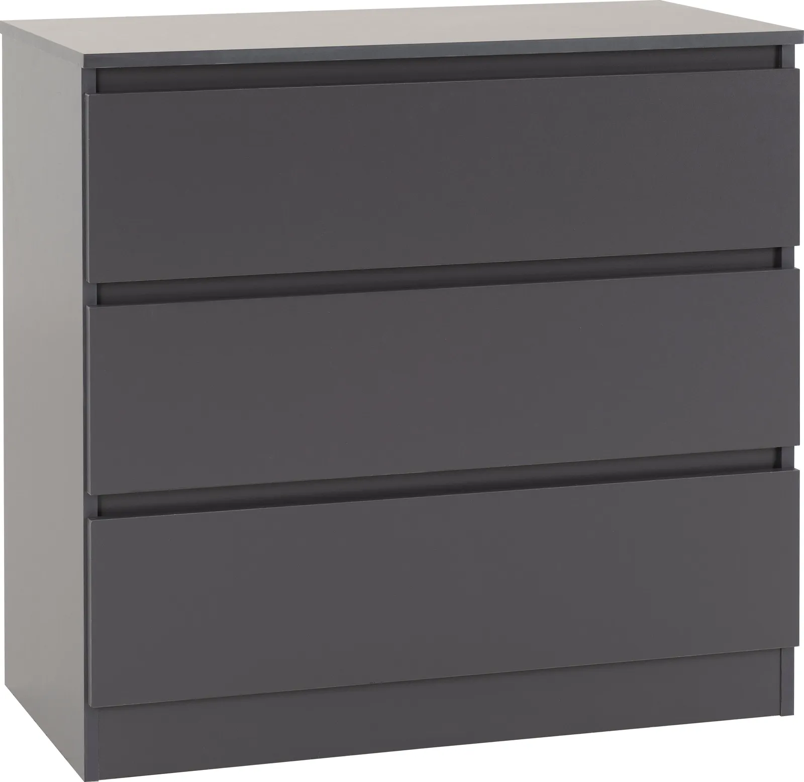 Seconique Malvern 3 Drawer Chest in Grey 2