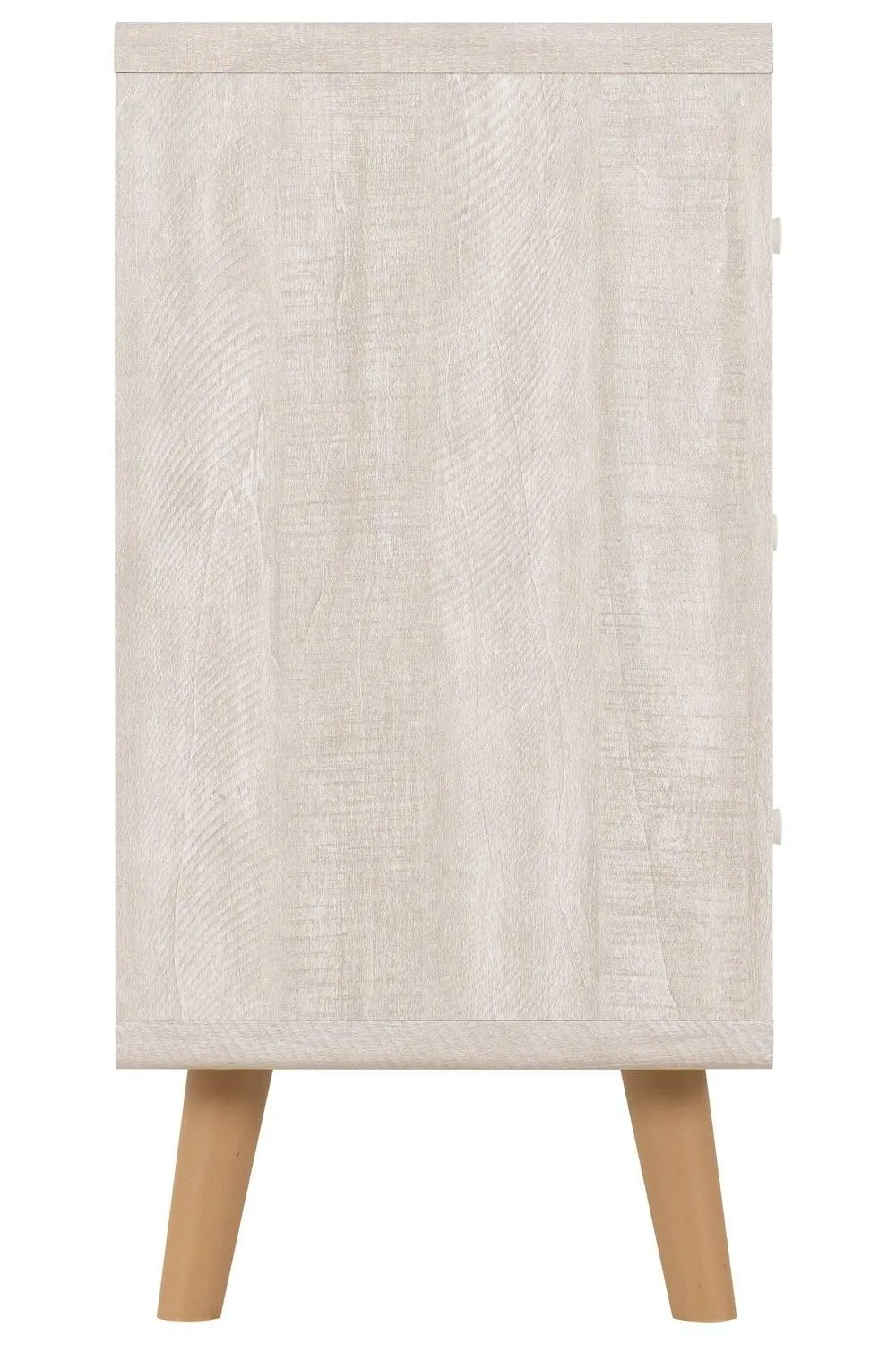Seconique Dixie 3 Drawer Chest in White 4