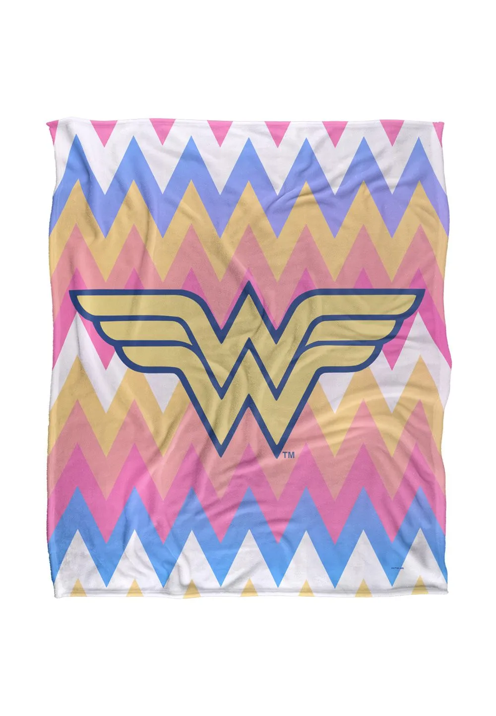 Wonder Woman Multi-Color Silky Touch Super Soft Throw Blanket 152 X 127 cm in White