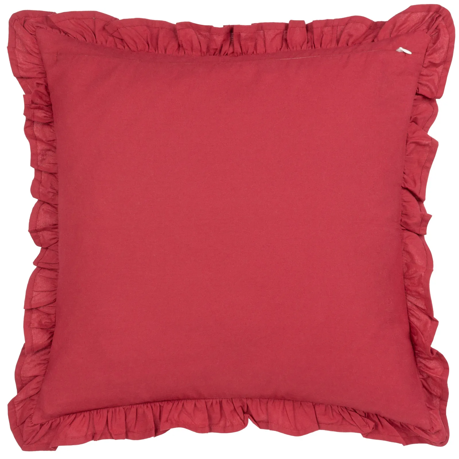 Paoletti Haven Floral Cotton Velvet Cushion in Rose 2
