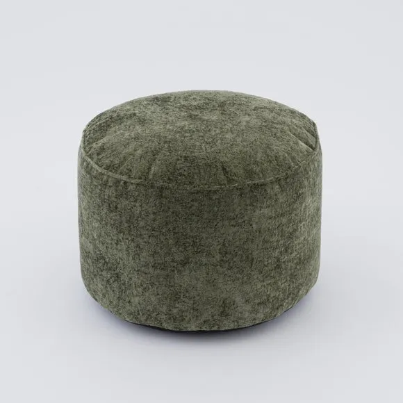 Radiance Chenille Round Pouffe 3