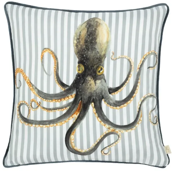 Evans Lichfield Salcombe Octopus Square Cushion 3