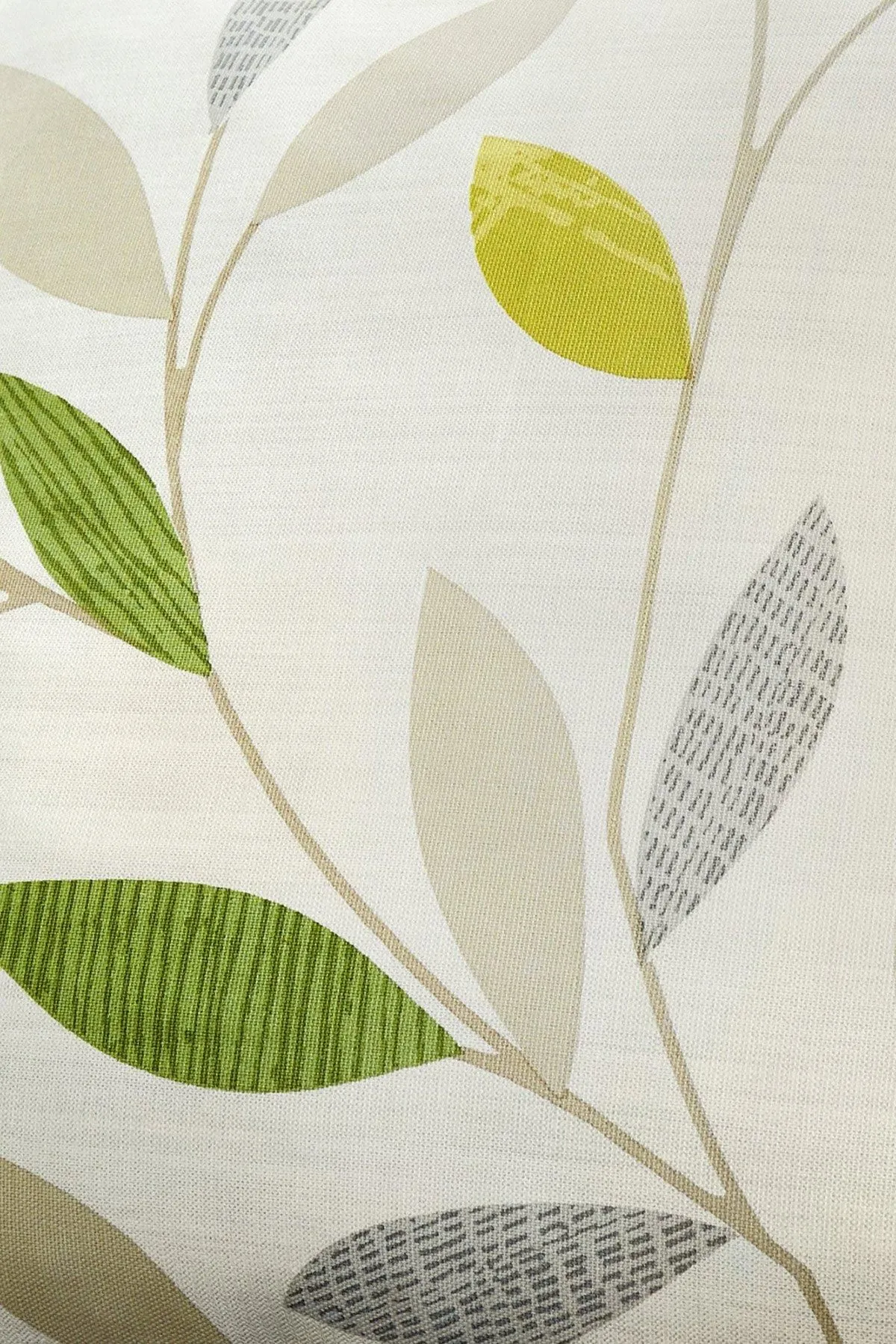 Fusion 'Beechwood' Classic Leaf Trail Print 100% Cotton Filled Cushion in Green 3