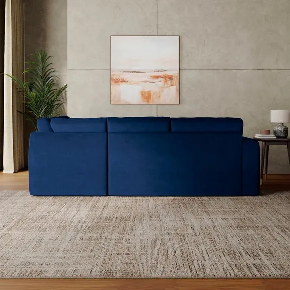 Abel Matte Velvet Corner Sofa 2
