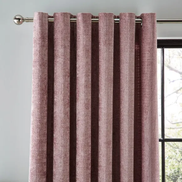 Cashton Chenille Heavyweight Eyelet Curtains 1