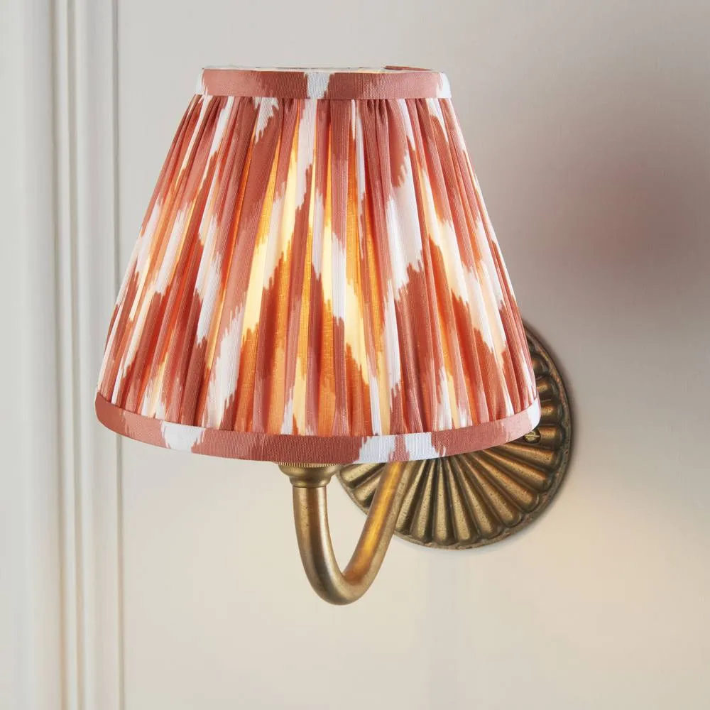 Netlighting Dahlia Curve & Zigzag 16cm Wall Lamp Antique Brass Apricot Orange in Gold 5