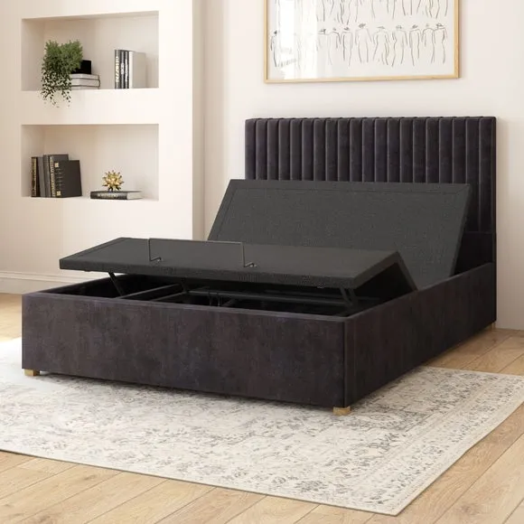 Grant Plush Velvet Adjustable Bed 4