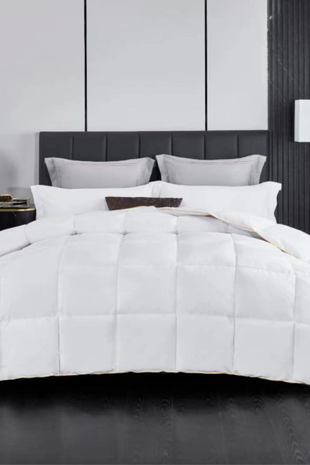 Ezysleep Luxurious Goose Feather and Down Duvet - Single 10.5 Tog, White 2
