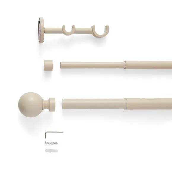 Ashton Double Layer Extendable Metal Curtain Pole 2