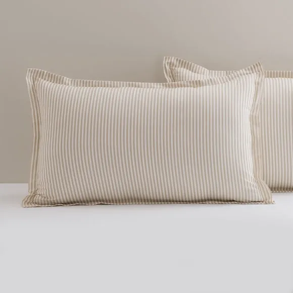 Durham Stripe 100% Cotton Oxford Pillowcase