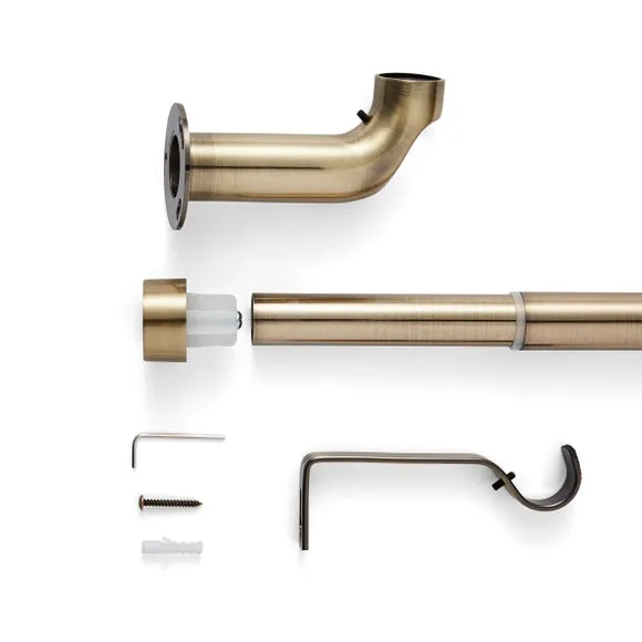 Trinity Room Darkening Extendable Metal Eyelet Curtain Pole 2