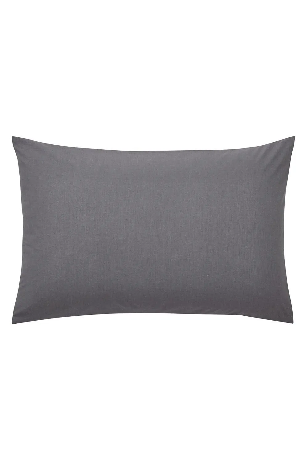 Helena Springfield 'Plain Dye' Polycotton Standard Pillowcase in Charcoal 1