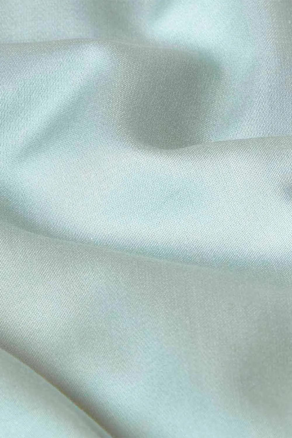 Homescapes Sateen Cotton Duvet Cover Set 400 TC in Duck Egg Blue 4