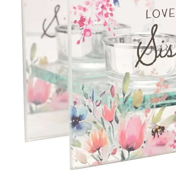 The Cottage Garden Floral Glass Tealight Holder 4
