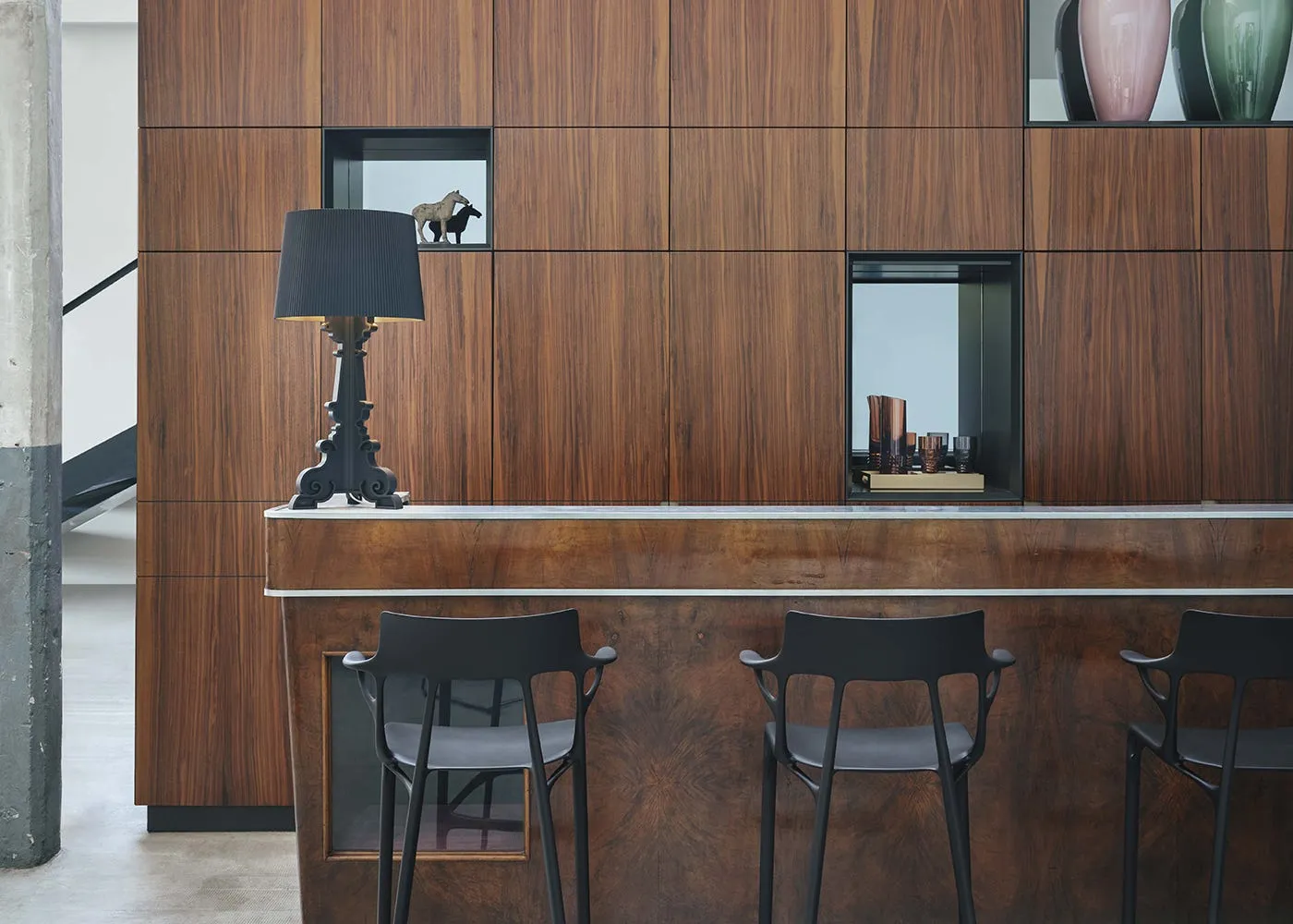 Kartell AI Bar Stool Black 4