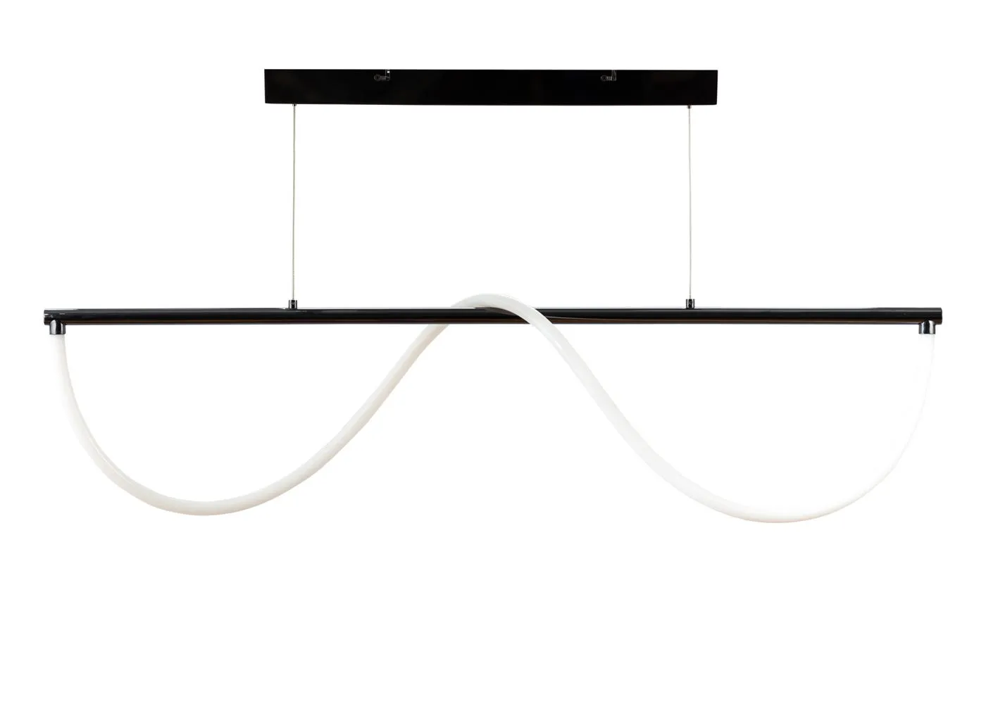 Heal's Wave LED Long Pendant Black Chrome 2