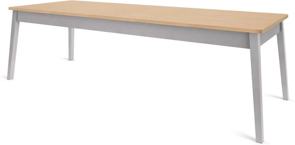 Custom MADE Harrison Shaker 12 Seat Dining Table, Oak and Grey