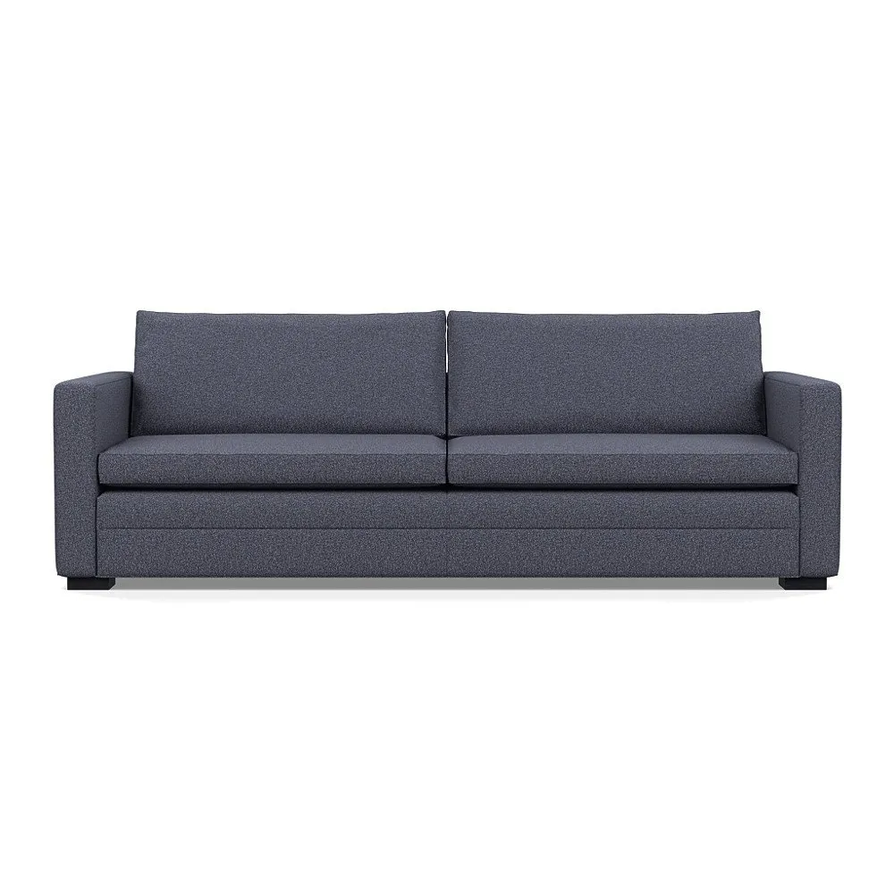 Heal's Palermo 5 Seater Sofa Loop Boucle Navy Black Feet 1