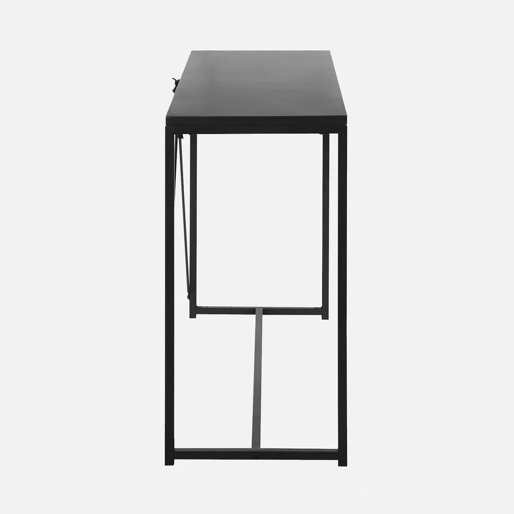 sweeek 120cm Metal Console With Reinforcement Bar in Black 3