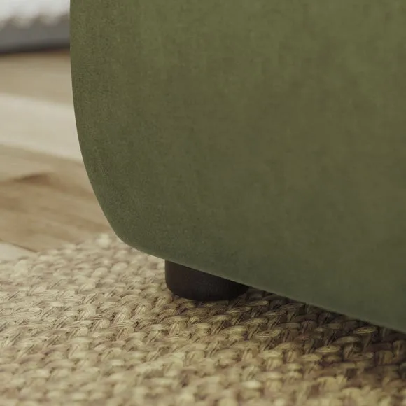 Blake Curved Arm Opulent Velvet Corner Chaise Sofa 4