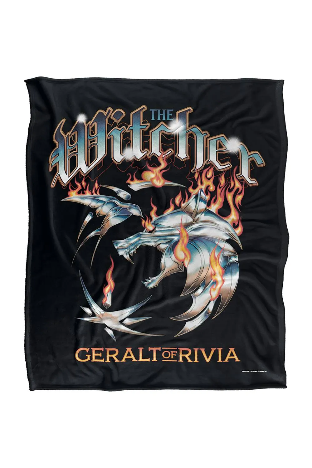 The Witcher Heavy Metal Geralt Of Rivia Soft Throw Blanket 152X127 Cm