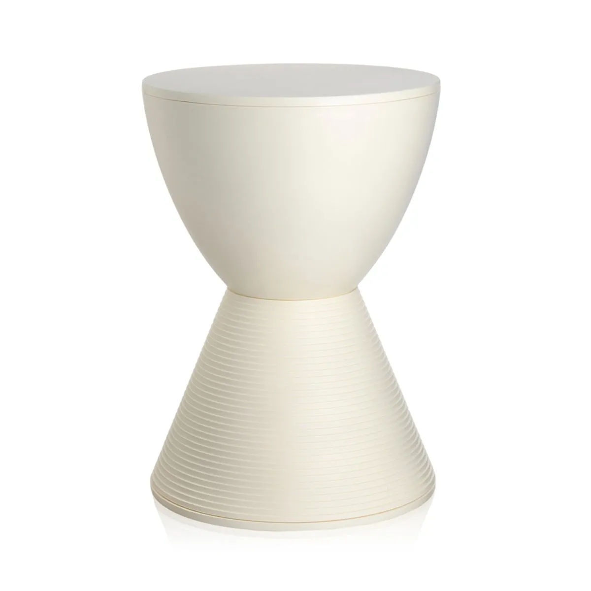Kartell Prince Aha Stool, White Plastic | Barker & Stonehouse