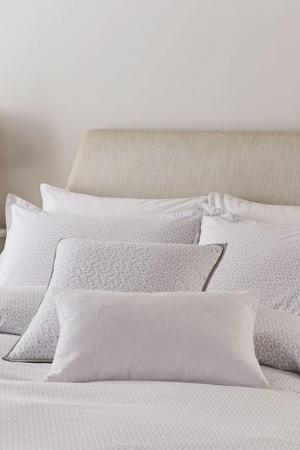 Murmur 'Florin' Cotton Cushion in Light Beige 3
