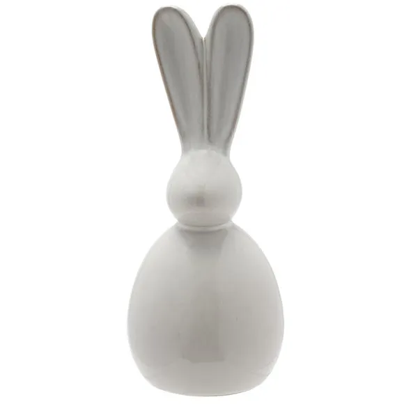 Eggs-traordinary Gift Co. Grey Ceramic Bunny Decoration 2