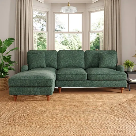 Beatrice II Blended Chenille Corner Storage Sofa Bed 2