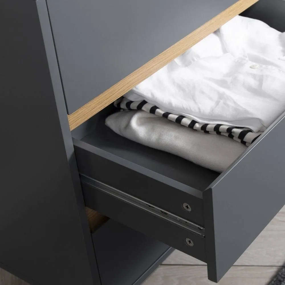 Nöa and Nani Otto Chest of Drawers Wide 3 Drawer in Grey 6