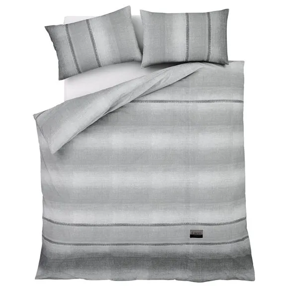 Catherine Lansfield Denim Grey Duvet Cover and Pillowcase Set 6