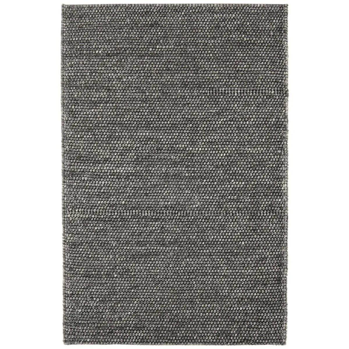 Flori Woven Charcoal 160X230Cm Rug, Square, Grey Wool Blend | Barker & Stonehouse 2