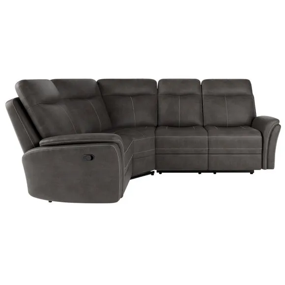 Monte Faux Suede Reclining Corner Sofa 4