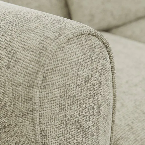 Blake Curved Arm Chunky Chenille Corner Chaise Sofa 5