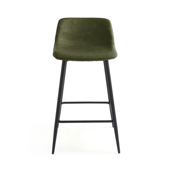 Jayden Counter Height Bar Stool, Faux Leather 4