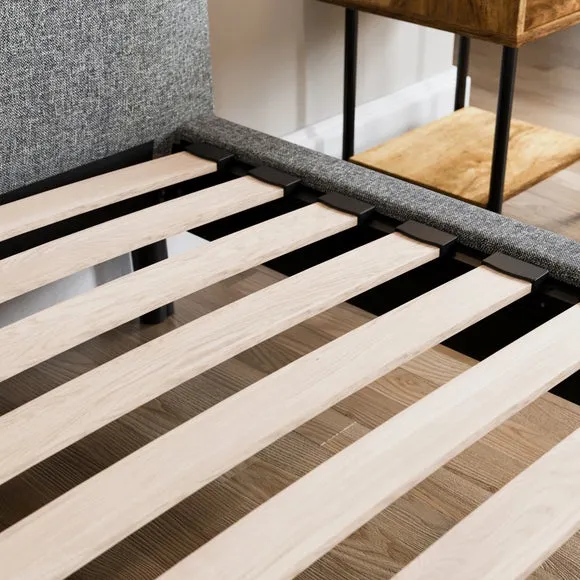 Modern Curve Textured Weave Bed 4