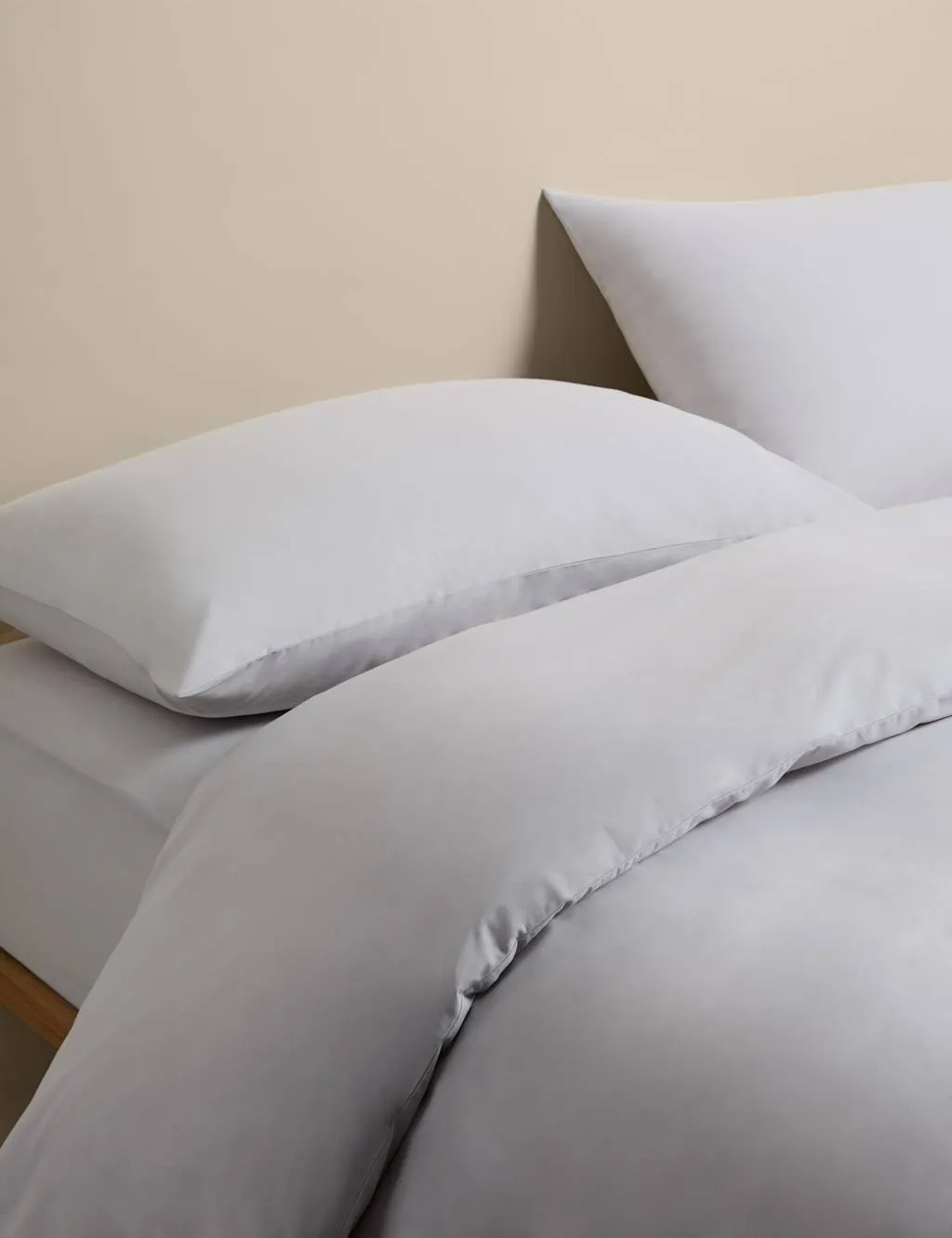 M&S Easy Care Cotton Blend Bedding Set Dove