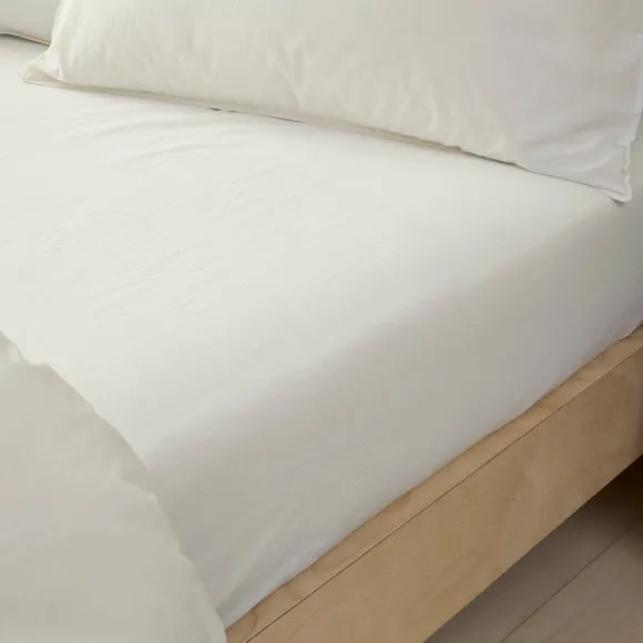 Soft Washed Cotton Fitted Sheet 1