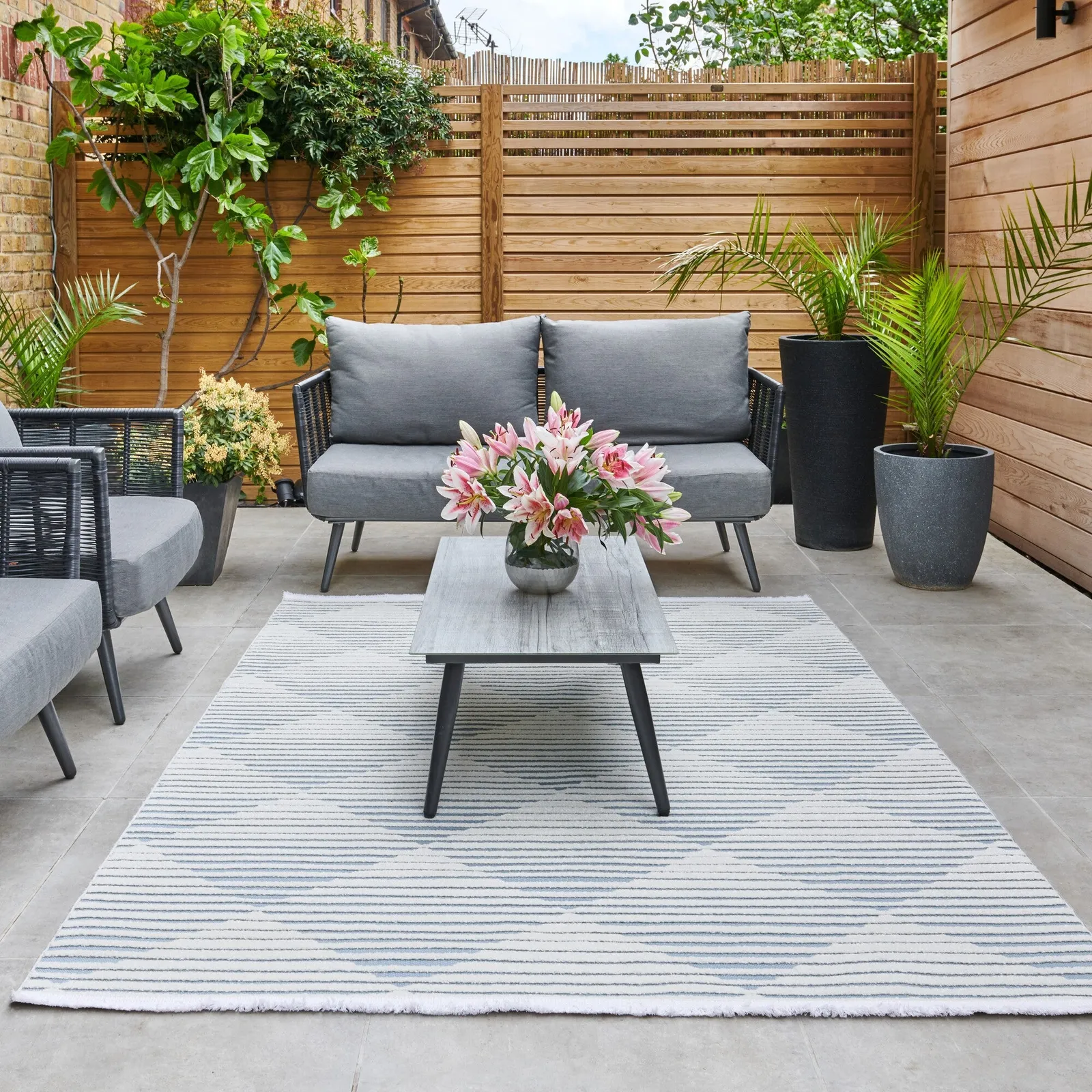 Jazz Geometric Indoor Outdoor Rug 1