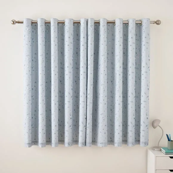 To The Moon Curtains Blackout Eyelet Curtains 4