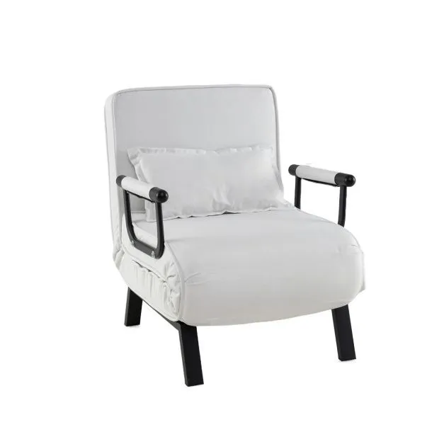 Costway Convertible Sofa Bed 4-in-1 Folding Arm Chair Sleeper in White