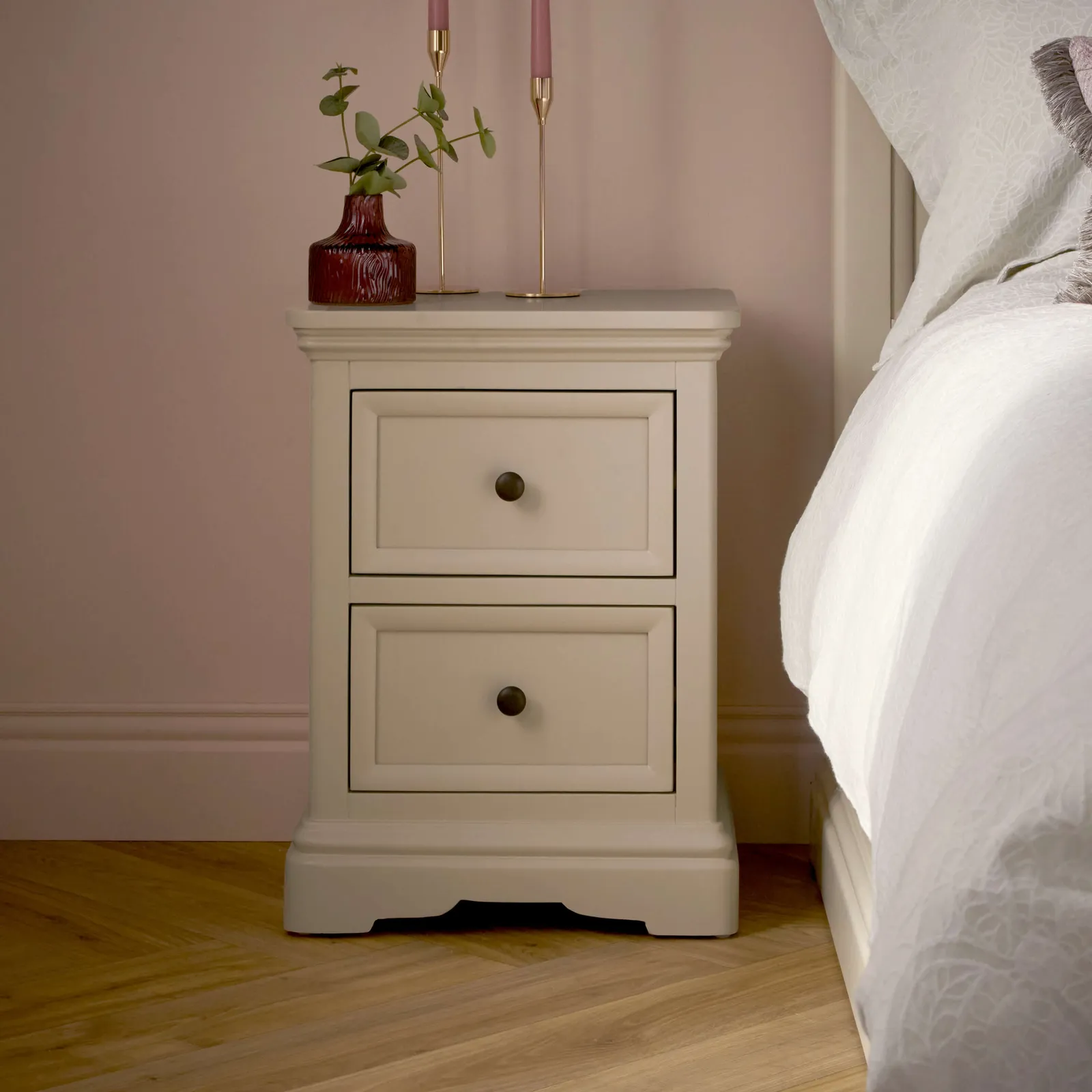 Bordeaux Bedside Chest - Ivory