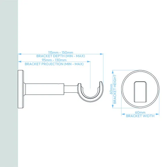 Ashton Extendable Metal Curtain Pole 5