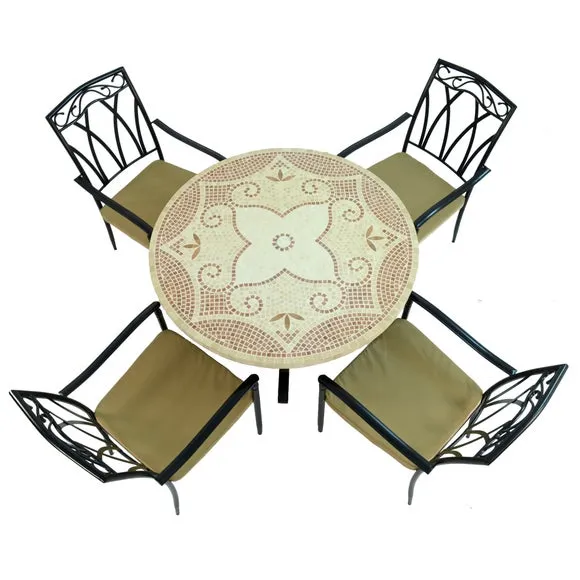 Provence Dining Table with 4 Ascot Chairs Set 3