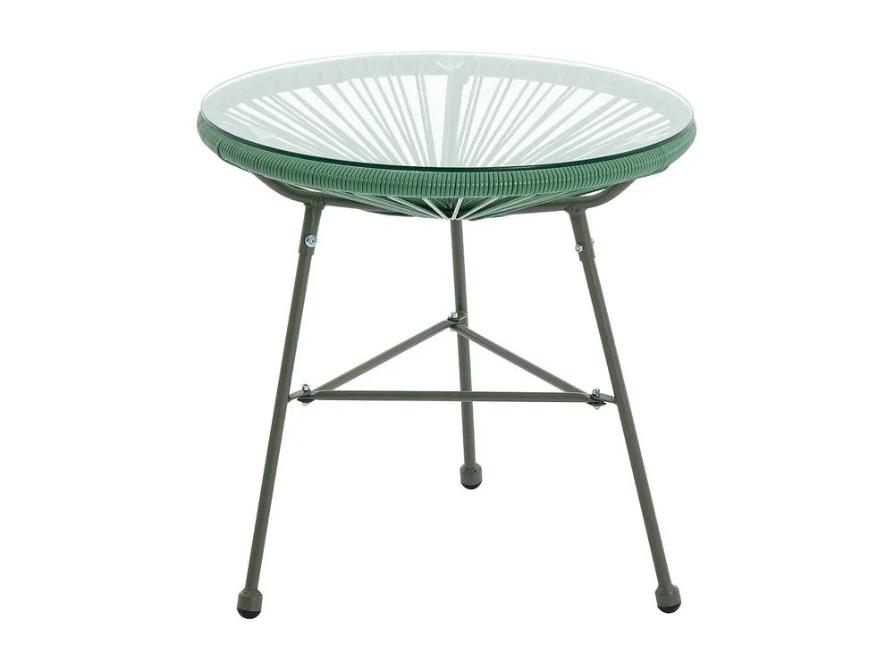 Vente-unique Garden Table In Woven Resin - Khaki - ALIOS III By MYLIA 2