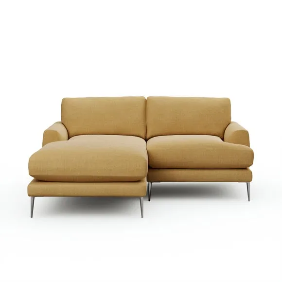 Lawson Chunky Tonal Weave Corner Chaise Sofa 6